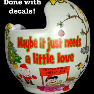 Charlie Brown Christmas cranial band decals