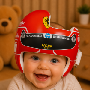 Charles Lecleric Ferrari Helmet Doc Band Wrap