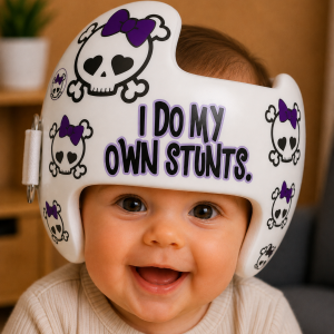 I Do My Own Stunts 8 cranial band decals