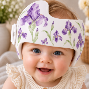 Watercolor Iris Doc Band Wrap