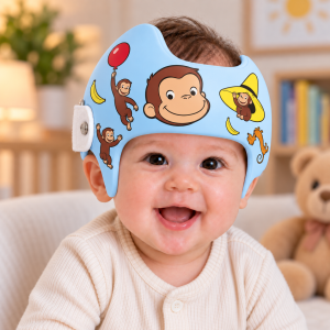 Curious George cranial band stickers