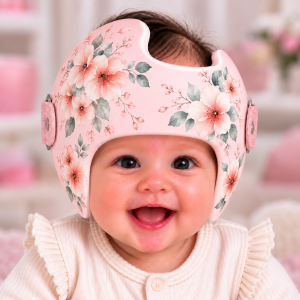 Pastel Watercolor Flowers Lite cranial band decals